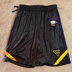 WVU Athletic Campus Heritage Men's Shorts with Black and Yellow Design Medium